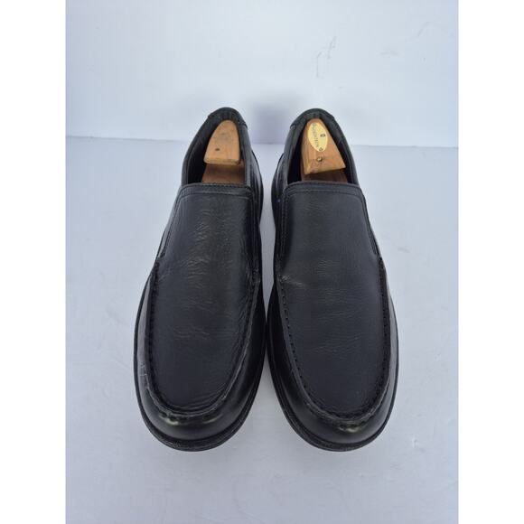 Hush Puppies Vicar Victory Black Leather Slip On Loafers Mens Size 12 Comfort main image 6